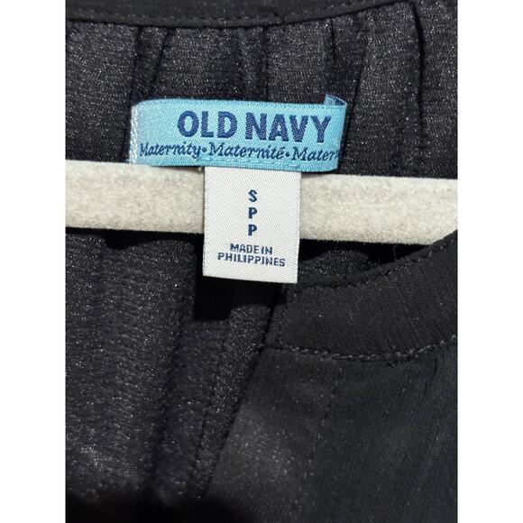 Old Navy Maternity Maxi Dress sz S Black‎ White lined & sheer Flowy Boho fairy - Picture 6 of 10